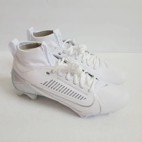 Nike Vapor Edge Pro 360 2 Football Cleats DA5456-102 Size 8.5 White Silver - Picture 3 of 8